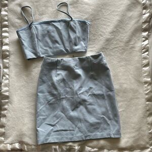 Blue Skirt and Top Set